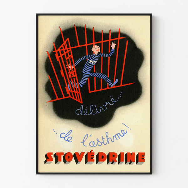 Vintage Poster Stovédrine - Asthma Relief