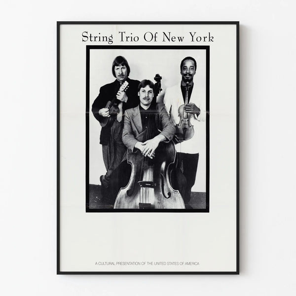 Vintage Poster String Trio of New York - Wall Decoration Music