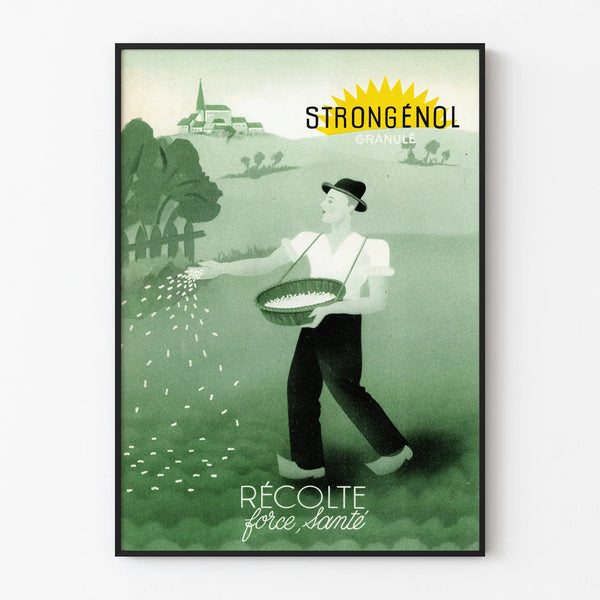 Vintage poster Strongénol Granulated Harvest