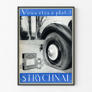 Vintage Poster Strychnal Ampoules Longuet