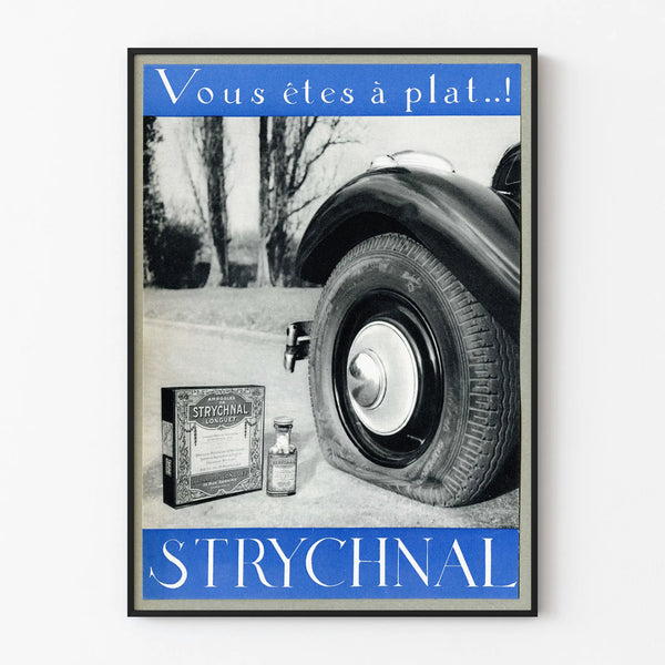 Vintage Poster Strychnal Ampoules Longuet