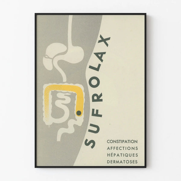 Vintage Sufrolax Poster - Retro Medical Wall Decoration