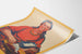 Vintage kitchen poster with woman, sugar, and fruits
