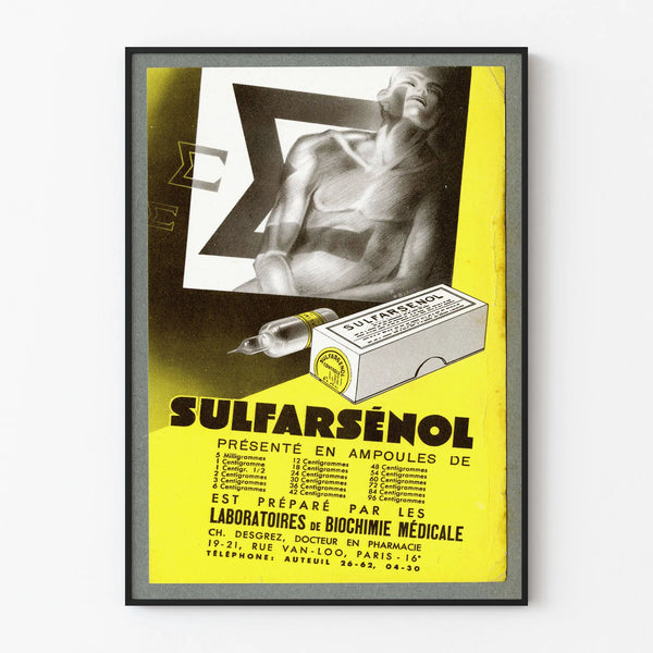 Vintage Advertising Poster for Sulfarsénol in Ampoules