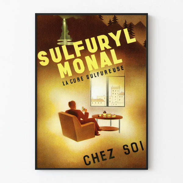 Vintage poster Sulfuryl Monal - Retro wall decoration