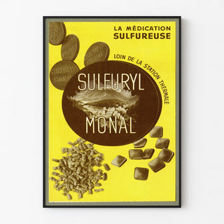 Vintage poster of Sulfuryl Monal - Sulfurous medication