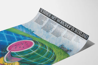 Summer Art Workshop Poster in Scotland
