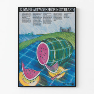 Summer Art Workshop Poster in Scotland