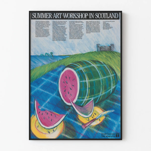 Summer Art Workshop Poster in Scotland
