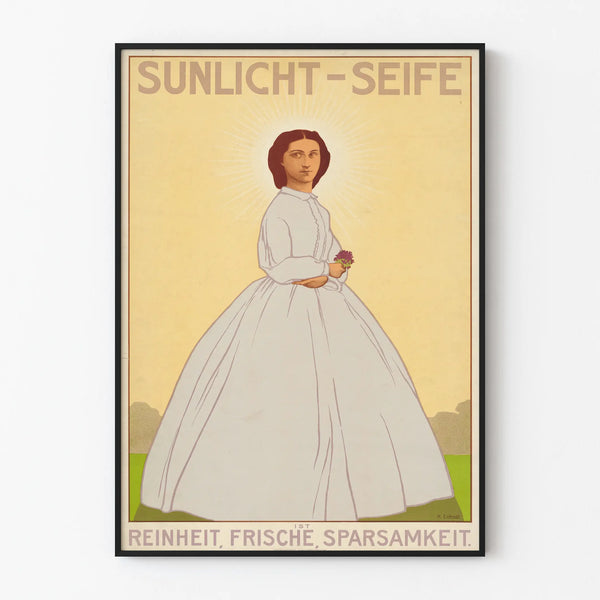 Vintage Poster Sunlight Soap Brightening and Purity