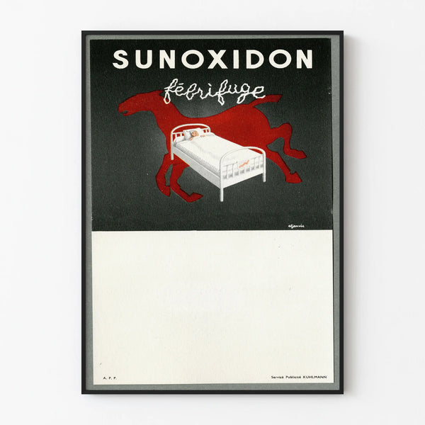 Vintage Sunoxidon health advertising poster