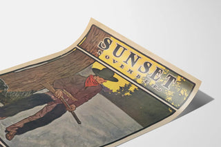 Vintage Sunset Magazine Poster November - Thanksgiving Special
