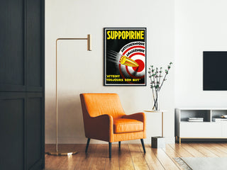Vintage poster for pain relief and antithermic Suppopirine
