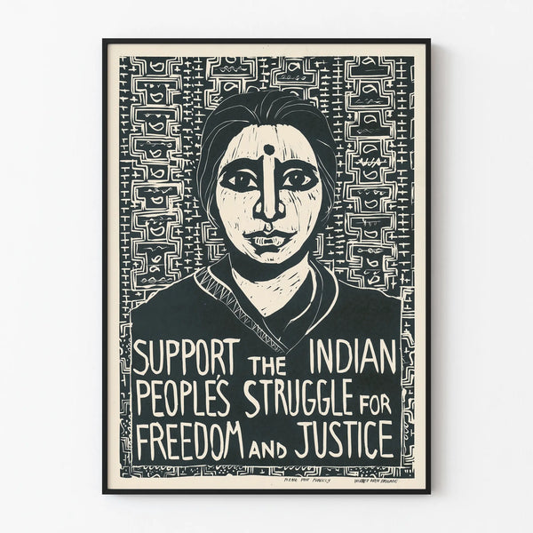 Poster Supporting the Fight for Freedom and Justice in India
