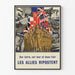 Allied propaganda poster on land, sea, and air