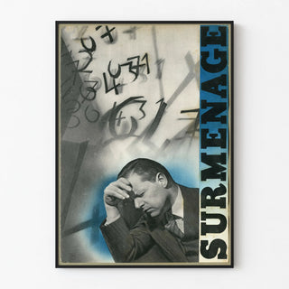Vintage Poster of a Stressed Man Overwork