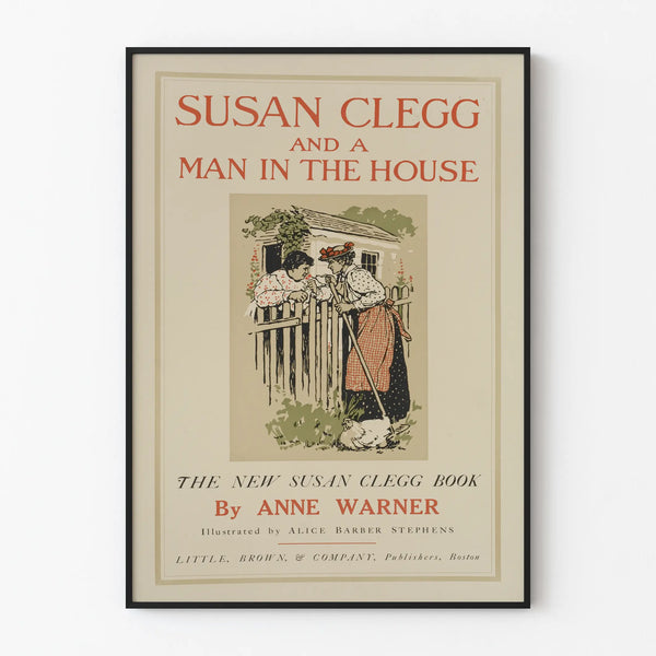 Vintage poster of Susan Clegg and a Man in the House - Retro wall decoration