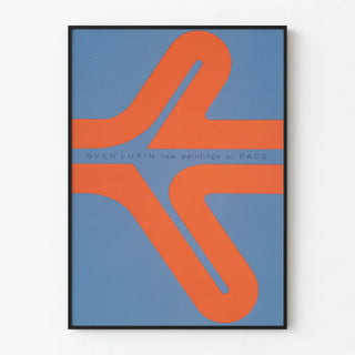 Abstract Artistic Poster by Sven Lukin in Blue and Orange