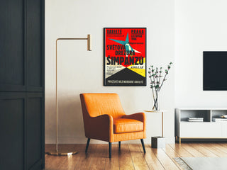Vintage Poster Varieté Praga 1966 - Demonstration of Apes
