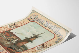 Vintage poster Swan Distillery J.J. Meder & Zoon Schiedam