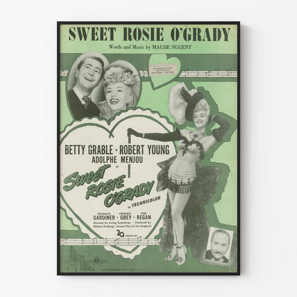 Vintage poster Sweet Rosie O'Grady - Retro wall decoration