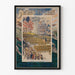 Vintage American military parade poster with flags