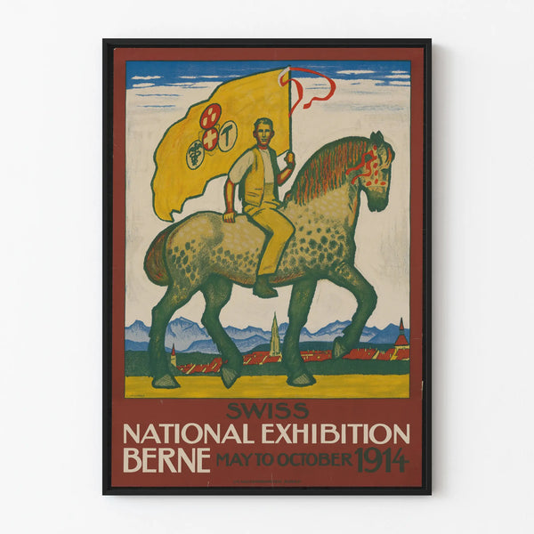 Vintage Swiss National Exhibition Poster Bern 1914