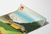 Vintage Swiss Postal Bus Poster Alps