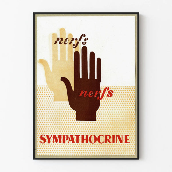 Sympathocrine Poster - Vintage Style Graphic Wall Decoration