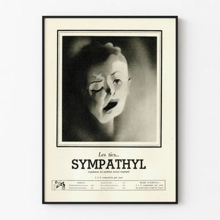 Vintage Poster Sympathyl - Antique Advertisement Against Tics