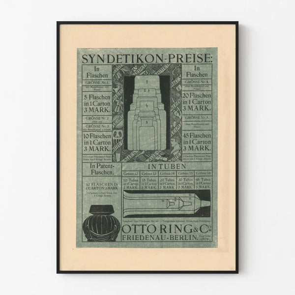 Vintage Advertising Poster Otto Ring & Co in Berlin