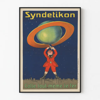 Vintage poster Syndetikon All-Purpose Glue with Iron