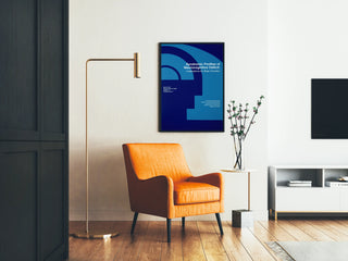 Graphical poster of the brain and neurocognition for wall decoration