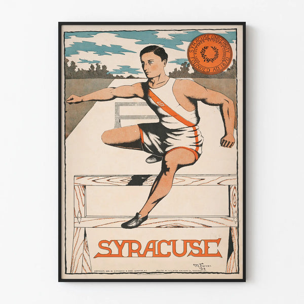 Vintage poster of Syracuse University athletics 1908