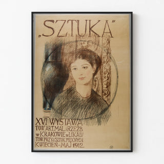 Vintage art exhibition poster Krakow 1912