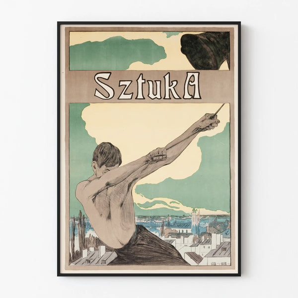 Decorative Poster Art in Vintage Artistic Style