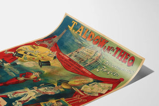 Vintage poster T. Aldow & M. le Théo Parodies and Comic Imitations