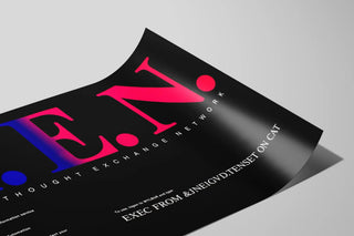 Minimalist Design of the T.E.N. NIH Thought Exchange Network Poster — artwork view