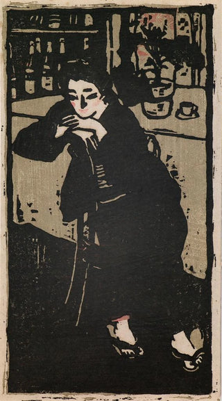 Woman in a Café - Tā Sabur — artwork view