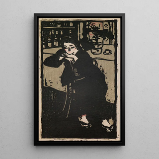 ta Sabur - Woman in a Caf.webp