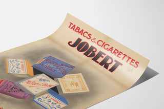 Vintage Poster Advertising Tobacco & Cigarettes Jobert
