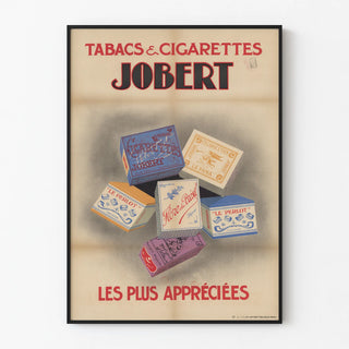 Vintage Poster Advertising Tobacco & Cigarettes Jobert