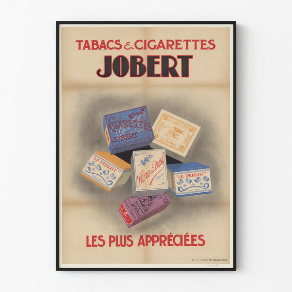 Vintage Poster Tobacco & Cigarettes Jobert Wall Decoration