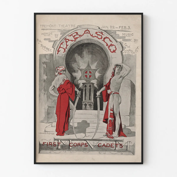 Vintage Tabasco Poster – Theater and Cadets Wall Decoration