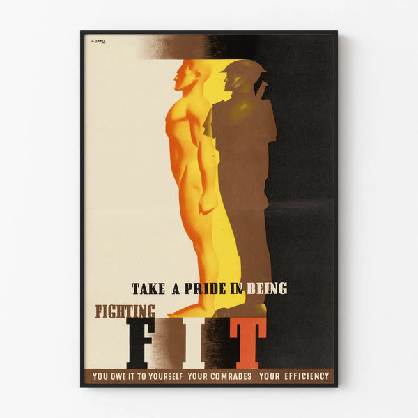 Vintage Poster Take a Pride in Being Fighting Fit