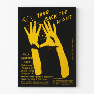 Decorative Poster Take Back The Night - Poster Against Violence