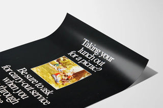 Vintage Picnic Carry-Out Service Poster