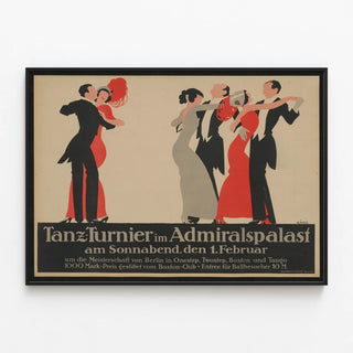 Vintage Poster of the Dance Tournament at the Admiralspalast