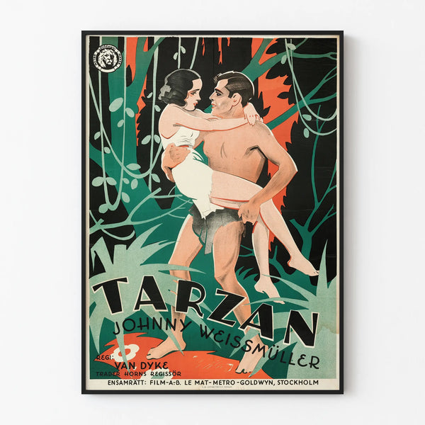 Vintage Tarzan poster featuring Johnny Weissmüller