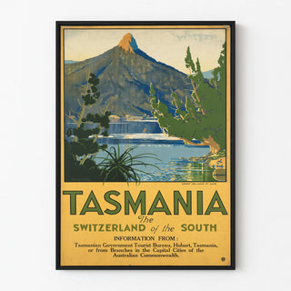 Vintage Tasmania Poster - The Switzerland of the South